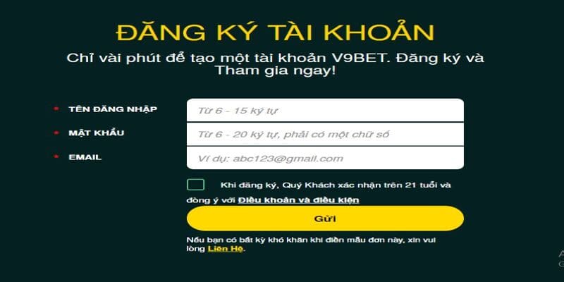 Đăng ký V9Bet Đăng ký V9Bet