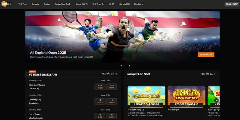 188Bet Các loại cược nổi bật tại 188Bet